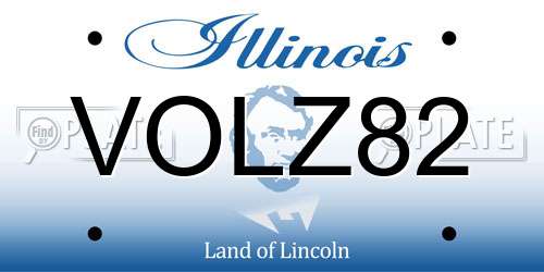 VOLZ82 Illinois License Plate