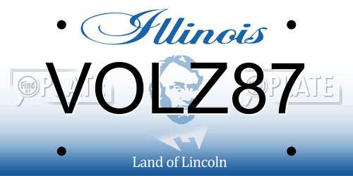VOLZ87 Illinois License Plate
