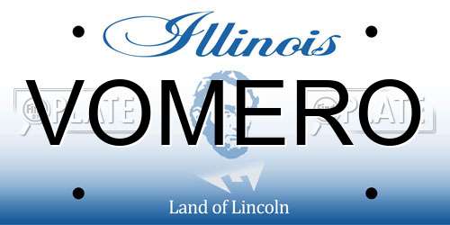 VOMERO Illinois License Plate