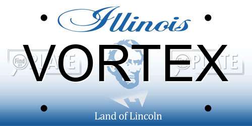 VORTEX Illinois License Plate