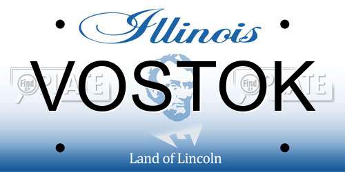 VOSTOK Illinois License Plate