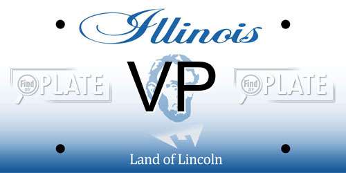VP Illinois License Plate