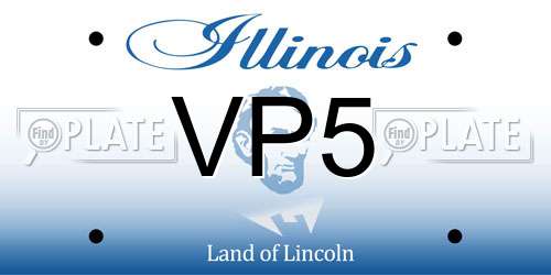 VP5 Illinois License Plate