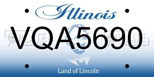 VQA5690 Illinois License Plate