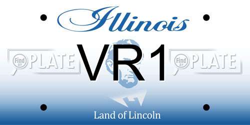 VR1 Illinois License Plate