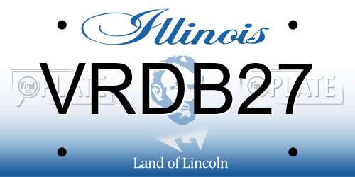 VRDB27 Illinois License Plate