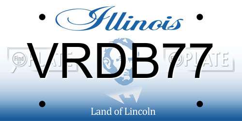 VRDB77 Illinois License Plate