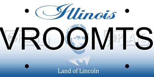 VROOMTS Illinois License Plate