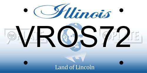 VROS72 Illinois License Plate