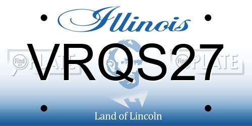 VRQS27 Illinois License Plate