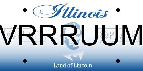 VRRRUUM Illinois License Plate
