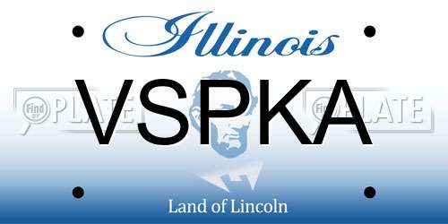 VSPKA Illinois License Plate