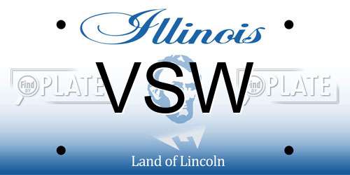 VSW Illinois License Plate