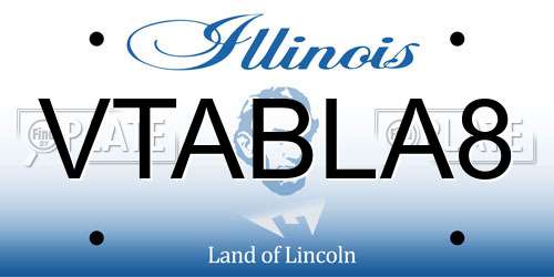 VTABLA8 Illinois License Plate