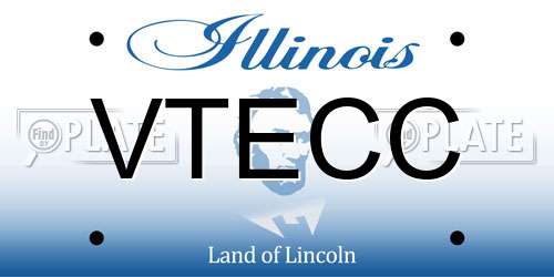 VTECC Illinois License Plate
