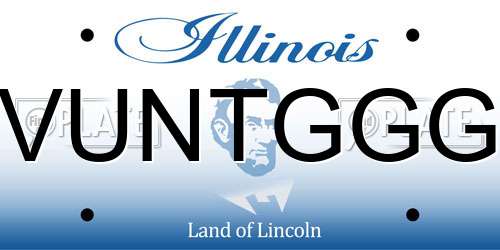 VUNTGGG Illinois License Plate