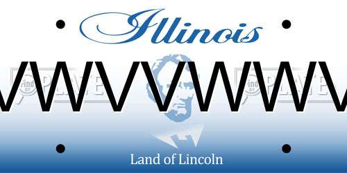 VWVVWWV Illinois License Plate