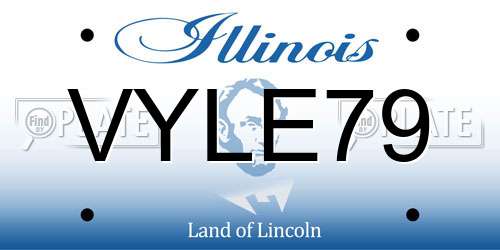 VYLE79 Illinois License Plate