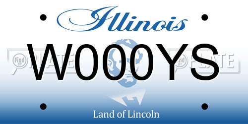 W000YS Illinois License Plate