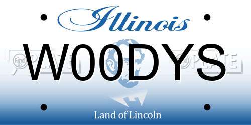 W00DYS Illinois License Plate