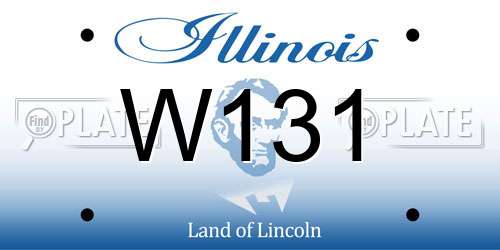 W131 Illinois License Plate