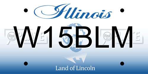 W15BLM Illinois License Plate