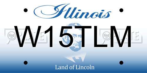 W15TLM Illinois License Plate