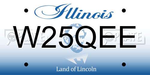 W25QEE Illinois License Plate