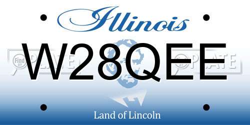W28QEE Illinois License Plate
