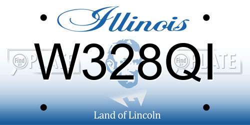 W328QI Illinois License Plate