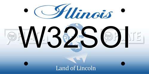 W32SOI Illinois License Plate