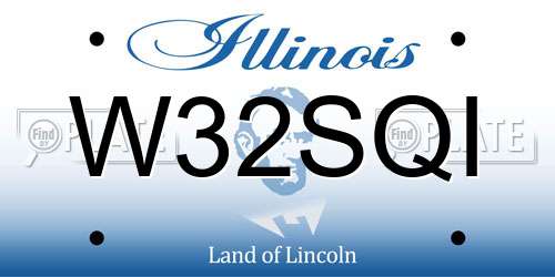 W32SQI Illinois License Plate