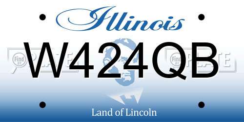 W424QB Illinois License Plate