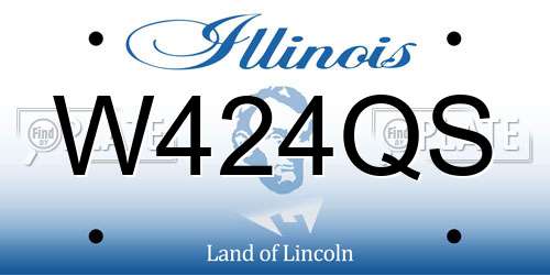 W424QS Illinois License Plate