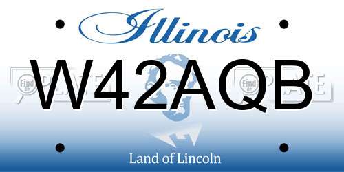 W42AQB Illinois License Plate