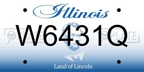 W6431Q Illinois License Plate