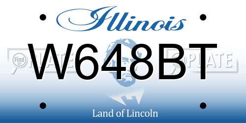 W648BT Illinois License Plate
