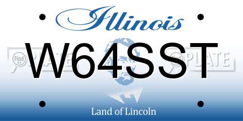 W64SST Illinois License Plate
