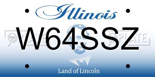 W64SSZ Illinois License Plate