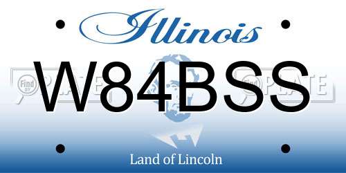 W84BSS Illinois License Plate