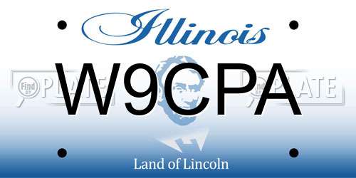 W9CPA Illinois License Plate