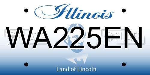 WA225EN Illinois License Plate