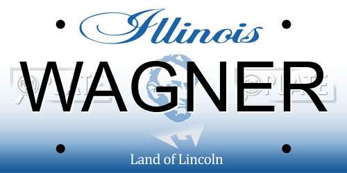 WAGNER Illinois License Plate