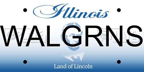 WALGRNS Illinois License Plate