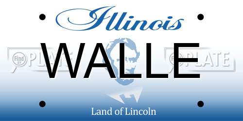 WALLE Illinois License Plate