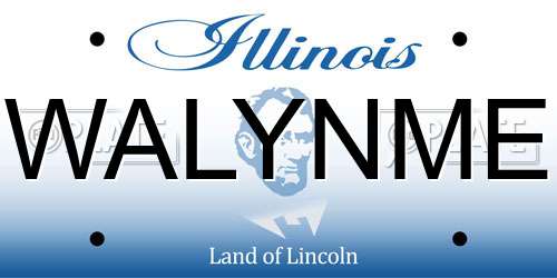WALYNME Illinois License Plate