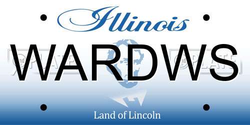 WARDWS Illinois License Plate