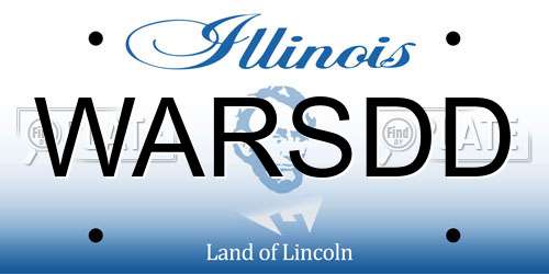 WARSDD Illinois License Plate