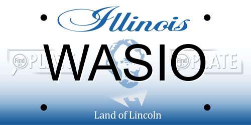 WASIO Illinois License Plate