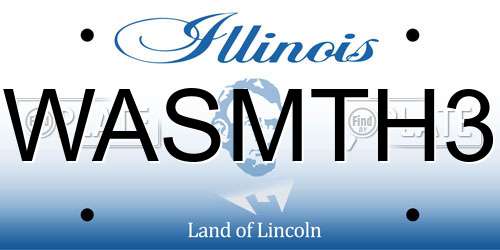 WASMTH3 Illinois License Plate